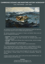 Cambridge Oceanic and Maritime Workshop